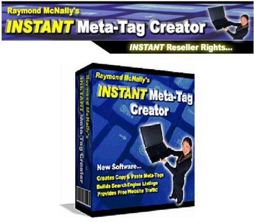 Product picture Full META Tag Creator and Resale Rights.zip