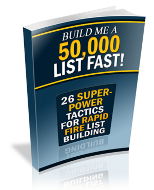 Product picture Build Me A 50000 List PLR.zip